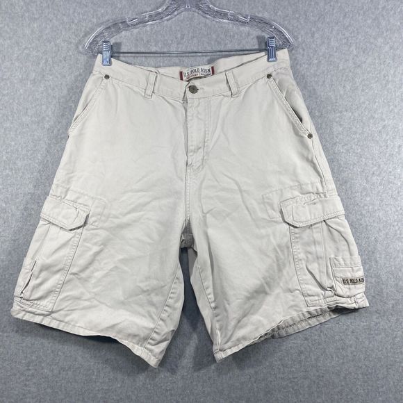 US Polo Assn. Other - Vintage US Polo Assn‎ Mens Size 32 (31) Cargo Shorts Ivory 100% Cotton
